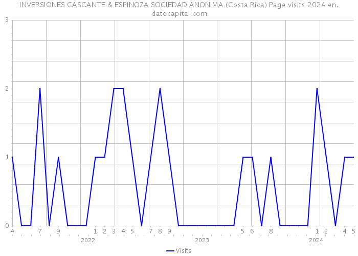 INVERSIONES CASCANTE & ESPINOZA SOCIEDAD ANONIMA (Costa Rica) Page visits 2024 