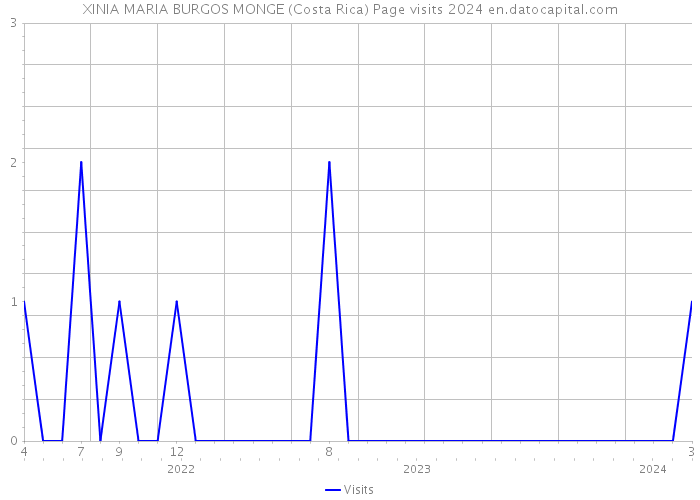 XINIA MARIA BURGOS MONGE (Costa Rica) Page visits 2024 