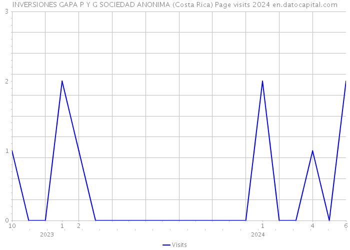 INVERSIONES GAPA P Y G SOCIEDAD ANONIMA (Costa Rica) Page visits 2024 