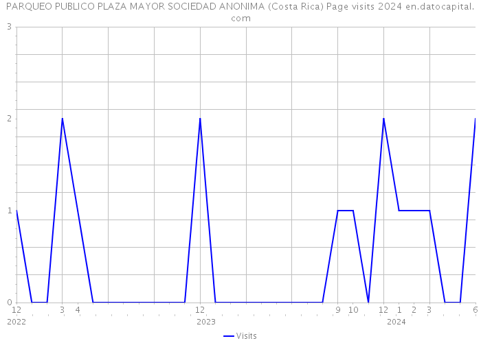 PARQUEO PUBLICO PLAZA MAYOR SOCIEDAD ANONIMA (Costa Rica) Page visits 2024 