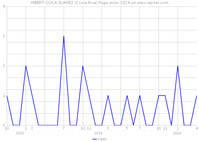 HIBERT COCA SUAREZ (Costa Rica) Page visits 2024 