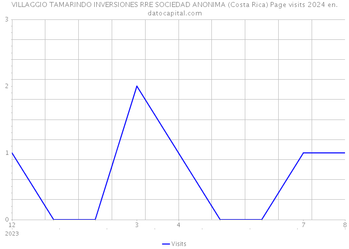 VILLAGGIO TAMARINDO INVERSIONES RRE SOCIEDAD ANONIMA (Costa Rica) Page visits 2024 