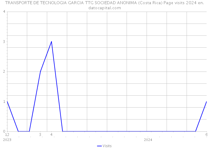 TRANSPORTE DE TECNOLOGIA GARCIA TTG SOCIEDAD ANONIMA (Costa Rica) Page visits 2024 