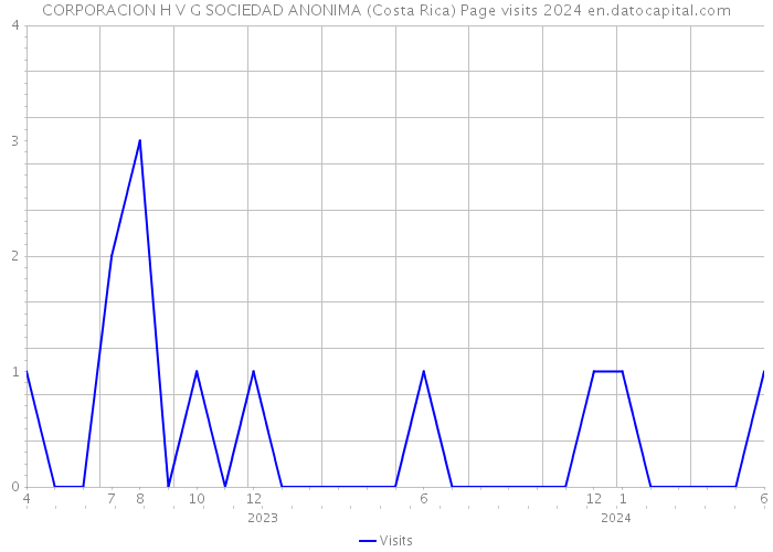 CORPORACION H V G SOCIEDAD ANONIMA (Costa Rica) Page visits 2024 