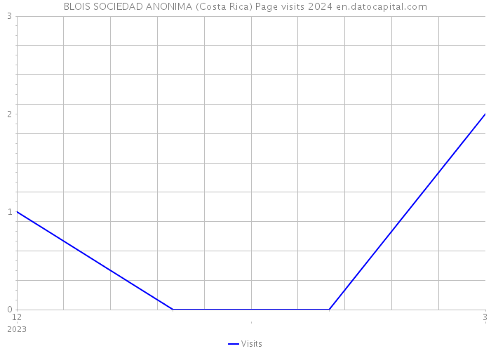 BLOIS SOCIEDAD ANONIMA (Costa Rica) Page visits 2024 