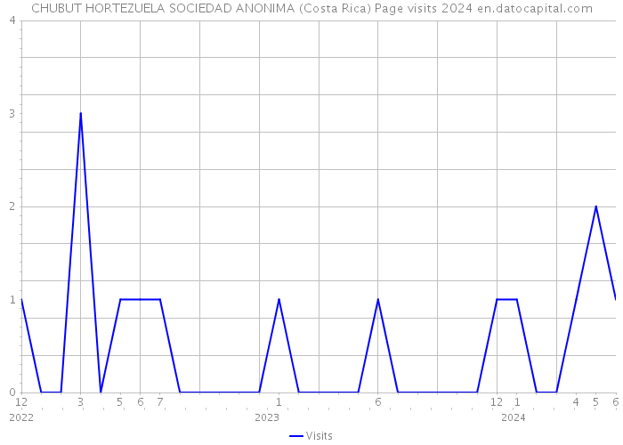 CHUBUT HORTEZUELA SOCIEDAD ANONIMA (Costa Rica) Page visits 2024 