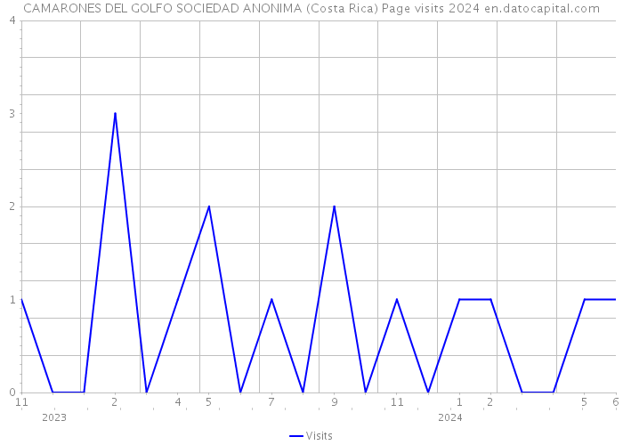 CAMARONES DEL GOLFO SOCIEDAD ANONIMA (Costa Rica) Page visits 2024 