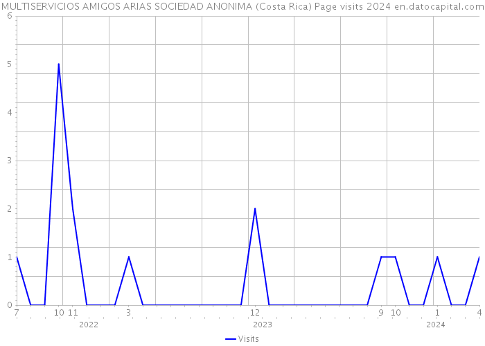 MULTISERVICIOS AMIGOS ARIAS SOCIEDAD ANONIMA (Costa Rica) Page visits 2024 