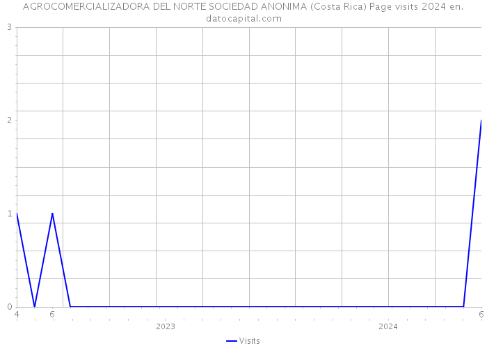 AGROCOMERCIALIZADORA DEL NORTE SOCIEDAD ANONIMA (Costa Rica) Page visits 2024 