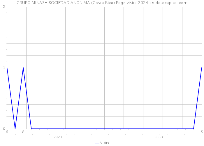 GRUPO MINASH SOCIEDAD ANONIMA (Costa Rica) Page visits 2024 