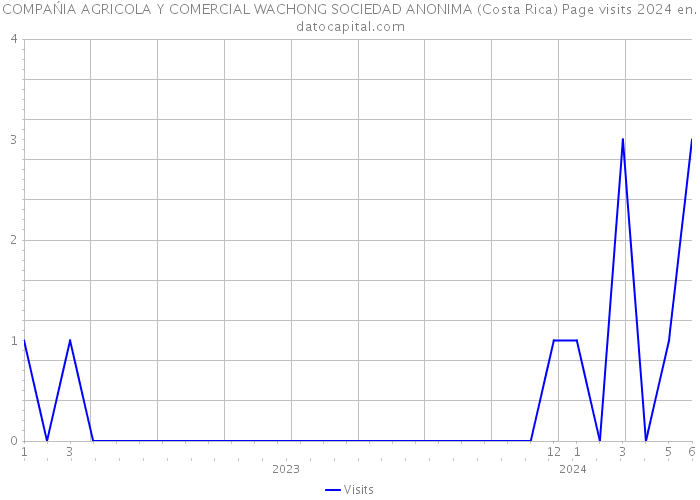 COMPAŃIA AGRICOLA Y COMERCIAL WACHONG SOCIEDAD ANONIMA (Costa Rica) Page visits 2024 