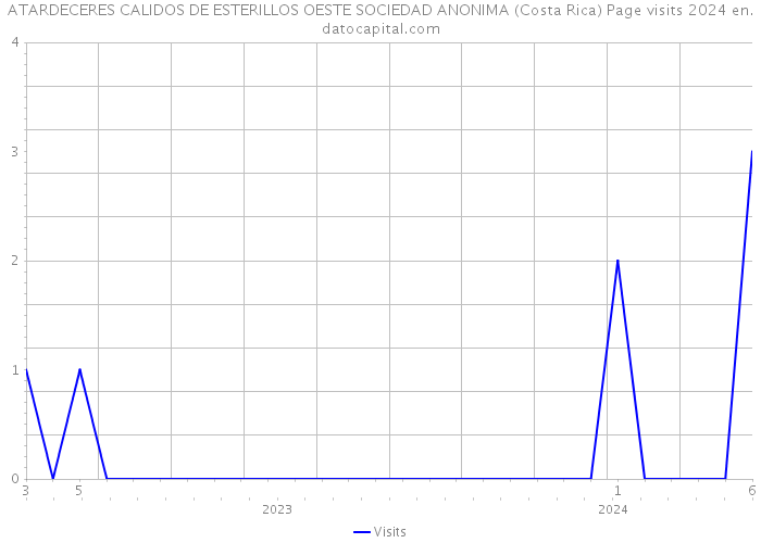 ATARDECERES CALIDOS DE ESTERILLOS OESTE SOCIEDAD ANONIMA (Costa Rica) Page visits 2024 