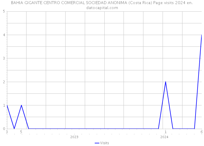BAHIA GIGANTE CENTRO COMERCIAL SOCIEDAD ANONIMA (Costa Rica) Page visits 2024 