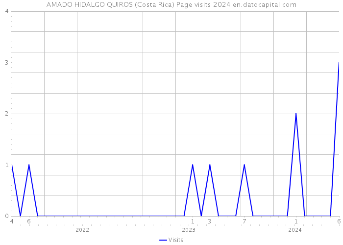 AMADO HIDALGO QUIROS (Costa Rica) Page visits 2024 