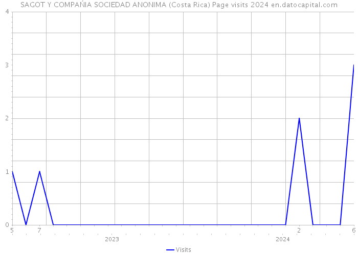 SAGOT Y COMPAŃIA SOCIEDAD ANONIMA (Costa Rica) Page visits 2024 