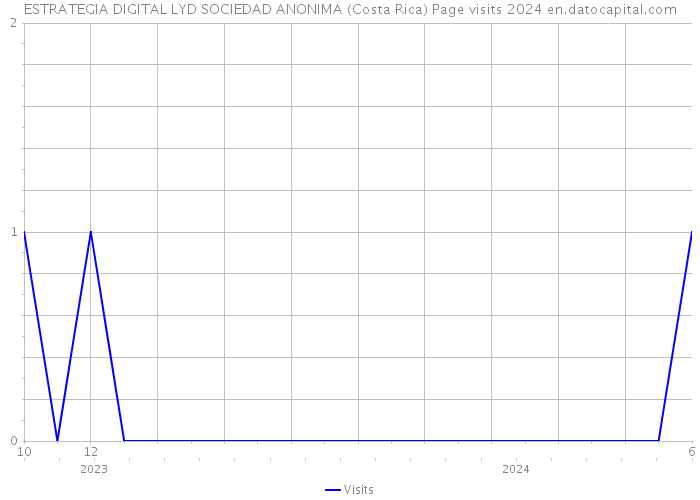 ESTRATEGIA DIGITAL LYD SOCIEDAD ANONIMA (Costa Rica) Page visits 2024 