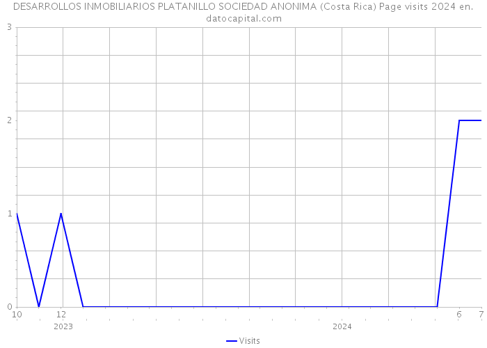 DESARROLLOS INMOBILIARIOS PLATANILLO SOCIEDAD ANONIMA (Costa Rica) Page visits 2024 