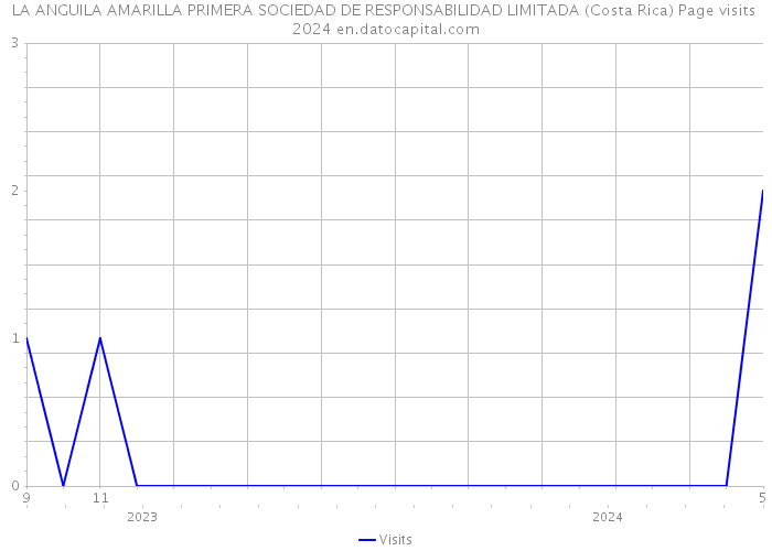 LA ANGUILA AMARILLA PRIMERA SOCIEDAD DE RESPONSABILIDAD LIMITADA (Costa Rica) Page visits 2024 