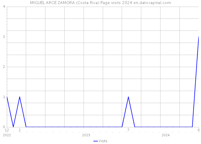 MIGUEL ARCE ZAMORA (Costa Rica) Page visits 2024 