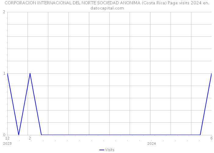 CORPORACION INTERNACIONAL DEL NORTE SOCIEDAD ANONIMA (Costa Rica) Page visits 2024 