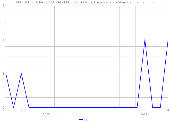 MARIA LUCIA BARBOZA VALVERDE (Costa Rica) Page visits 2024 