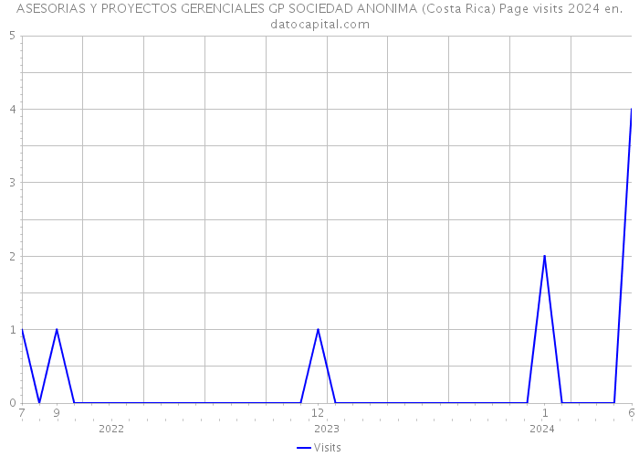 ASESORIAS Y PROYECTOS GERENCIALES GP SOCIEDAD ANONIMA (Costa Rica) Page visits 2024 