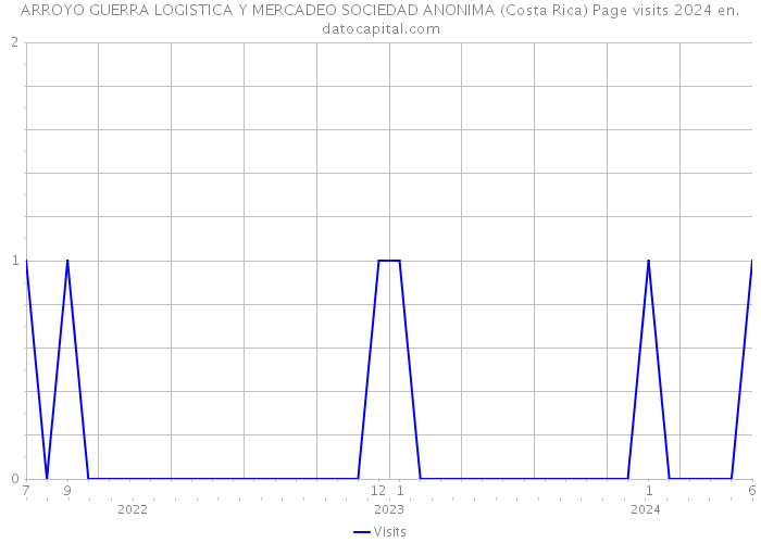 ARROYO GUERRA LOGISTICA Y MERCADEO SOCIEDAD ANONIMA (Costa Rica) Page visits 2024 