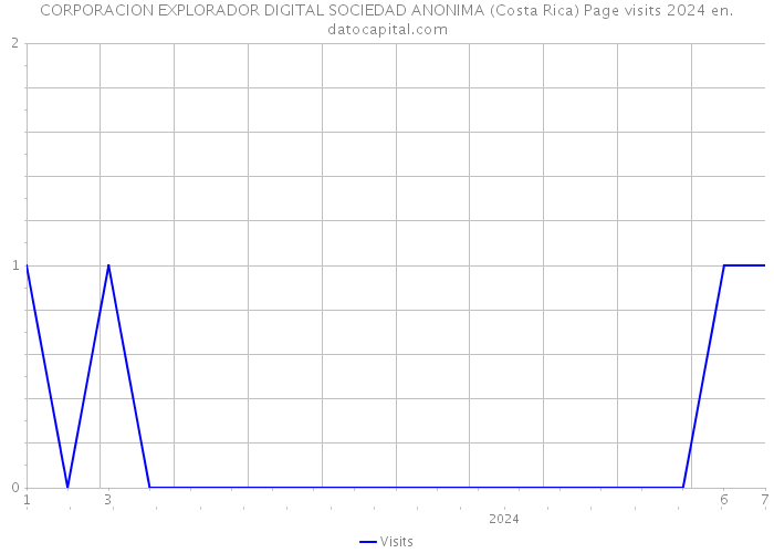 CORPORACION EXPLORADOR DIGITAL SOCIEDAD ANONIMA (Costa Rica) Page visits 2024 