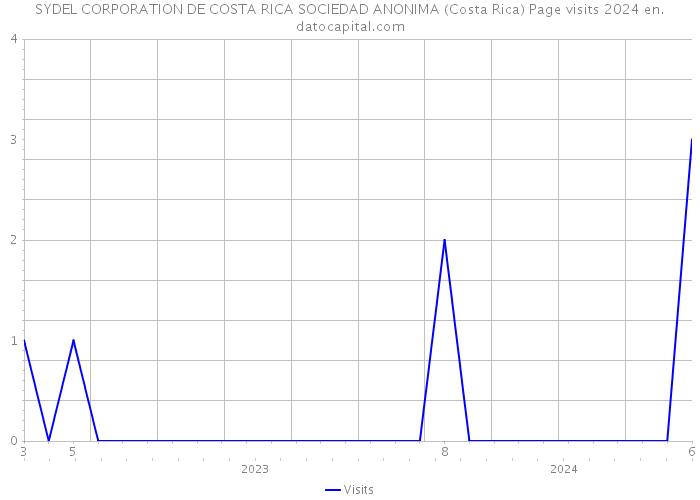 SYDEL CORPORATION DE COSTA RICA SOCIEDAD ANONIMA (Costa Rica) Page visits 2024 