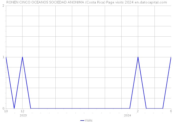 RONEN CINCO OCEANOS SOCIEDAD ANONIMA (Costa Rica) Page visits 2024 