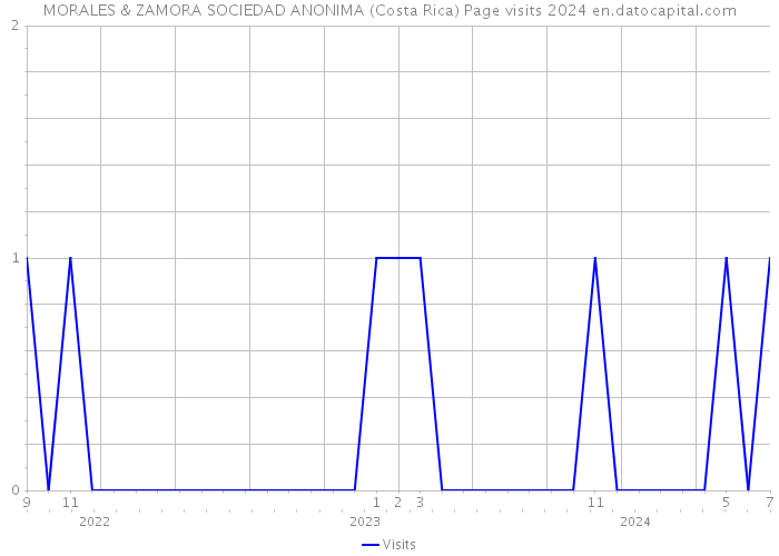 MORALES & ZAMORA SOCIEDAD ANONIMA (Costa Rica) Page visits 2024 