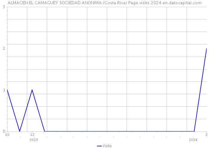 ALMACEN EL CAMAGUEY SOCIEDAD ANONIMA (Costa Rica) Page visits 2024 