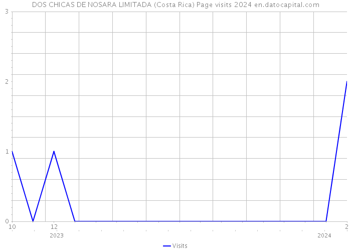DOS CHICAS DE NOSARA LIMITADA (Costa Rica) Page visits 2024 
