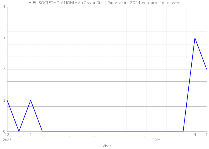 HIEL SOCIEDAD ANONIMA (Costa Rica) Page visits 2024 