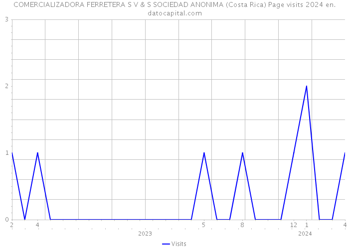 COMERCIALIZADORA FERRETERA S V & S SOCIEDAD ANONIMA (Costa Rica) Page visits 2024 