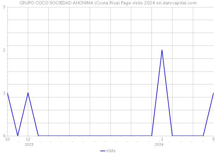 GRUPO COCO SOCIEDAD ANONIMA (Costa Rica) Page visits 2024 