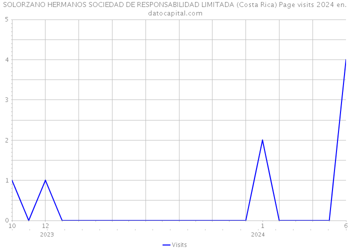 SOLORZANO HERMANOS SOCIEDAD DE RESPONSABILIDAD LIMITADA (Costa Rica) Page visits 2024 