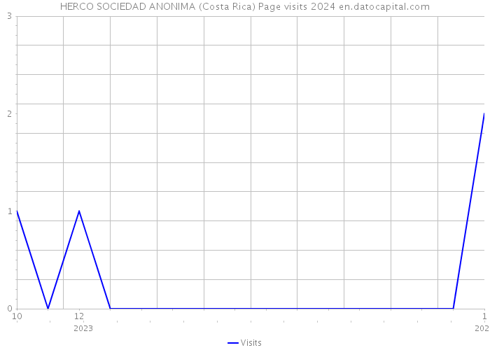 HERCO SOCIEDAD ANONIMA (Costa Rica) Page visits 2024 