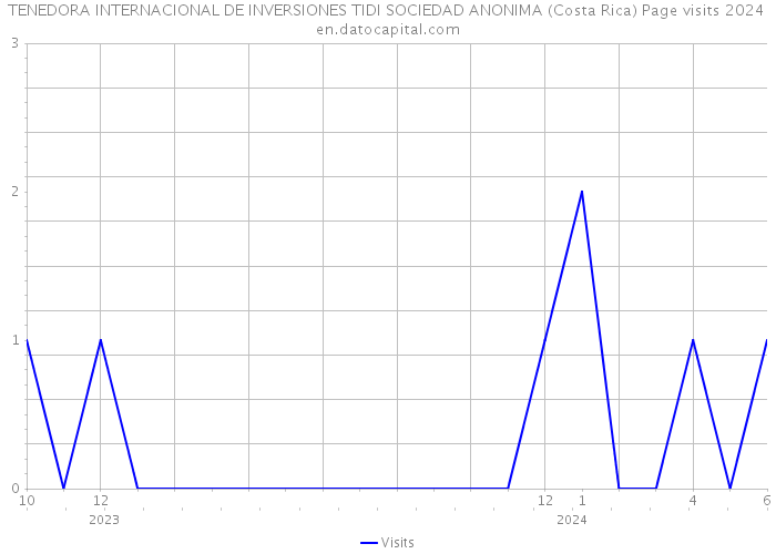 TENEDORA INTERNACIONAL DE INVERSIONES TIDI SOCIEDAD ANONIMA (Costa Rica) Page visits 2024 