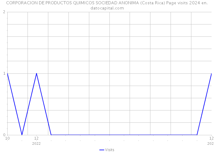 CORPORACION DE PRODUCTOS QUIMICOS SOCIEDAD ANONIMA (Costa Rica) Page visits 2024 