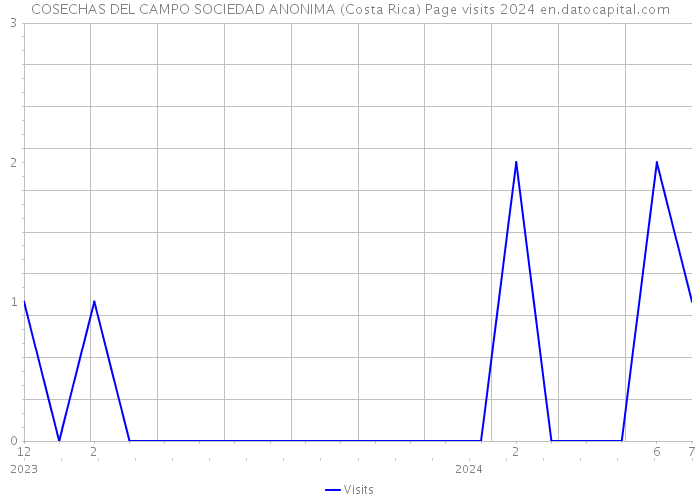 COSECHAS DEL CAMPO SOCIEDAD ANONIMA (Costa Rica) Page visits 2024 