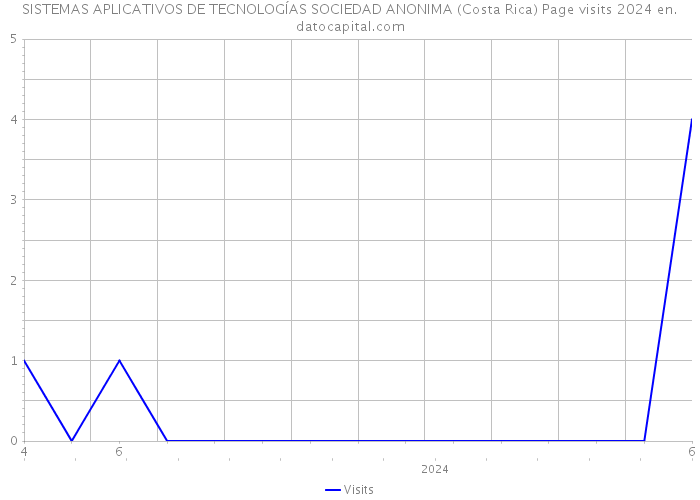 SISTEMAS APLICATIVOS DE TECNOLOGÍAS SOCIEDAD ANONIMA (Costa Rica) Page visits 2024 