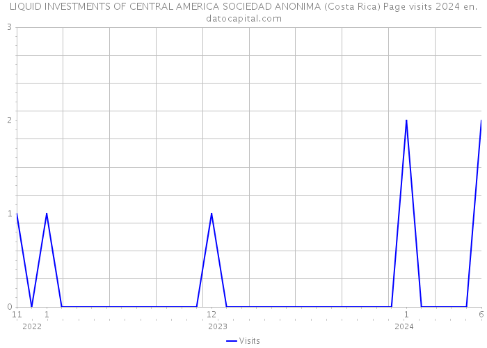 LIQUID INVESTMENTS OF CENTRAL AMERICA SOCIEDAD ANONIMA (Costa Rica) Page visits 2024 