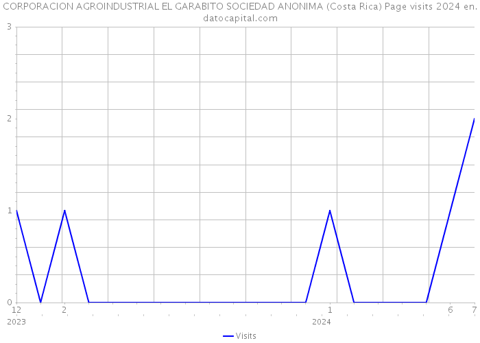CORPORACION AGROINDUSTRIAL EL GARABITO SOCIEDAD ANONIMA (Costa Rica) Page visits 2024 