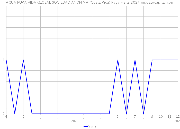 AGUA PURA VIDA GLOBAL SOCIEDAD ANONIMA (Costa Rica) Page visits 2024 