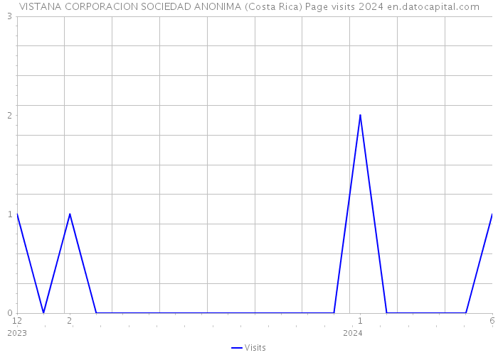 VISTANA CORPORACION SOCIEDAD ANONIMA (Costa Rica) Page visits 2024 