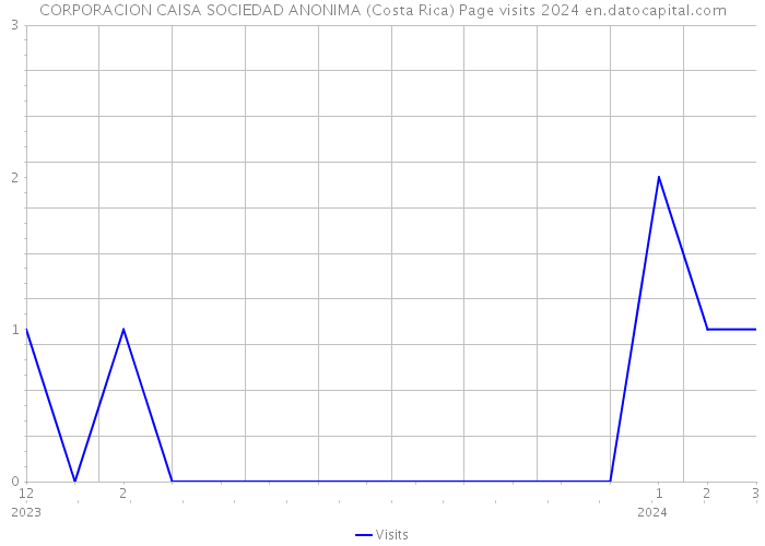 CORPORACION CAISA SOCIEDAD ANONIMA (Costa Rica) Page visits 2024 