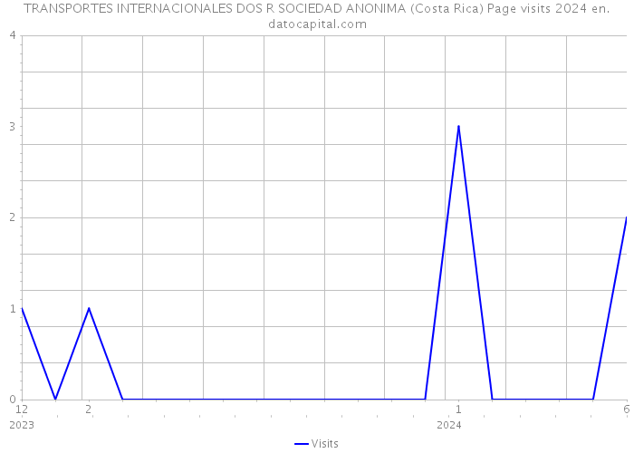 TRANSPORTES INTERNACIONALES DOS R SOCIEDAD ANONIMA (Costa Rica) Page visits 2024 
