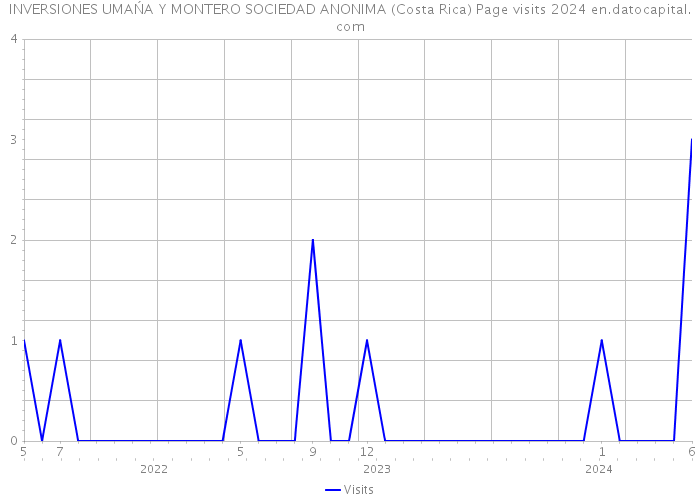 INVERSIONES UMAŃA Y MONTERO SOCIEDAD ANONIMA (Costa Rica) Page visits 2024 