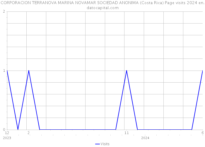 CORPORACION TERRANOVA MARINA NOVAMAR SOCIEDAD ANONIMA (Costa Rica) Page visits 2024 
